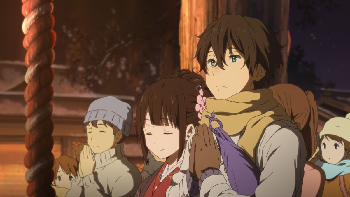 Hyouka 20 Praying at Shrine – Mage in a Barrel